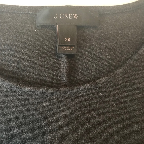 J.Crew Charcoal Peplum Top - Picture 2 of 3